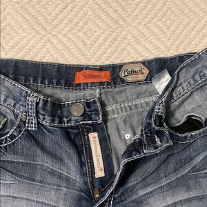 Petrol Industries Men’s Distressed Dark Blue Relaxed Jeans